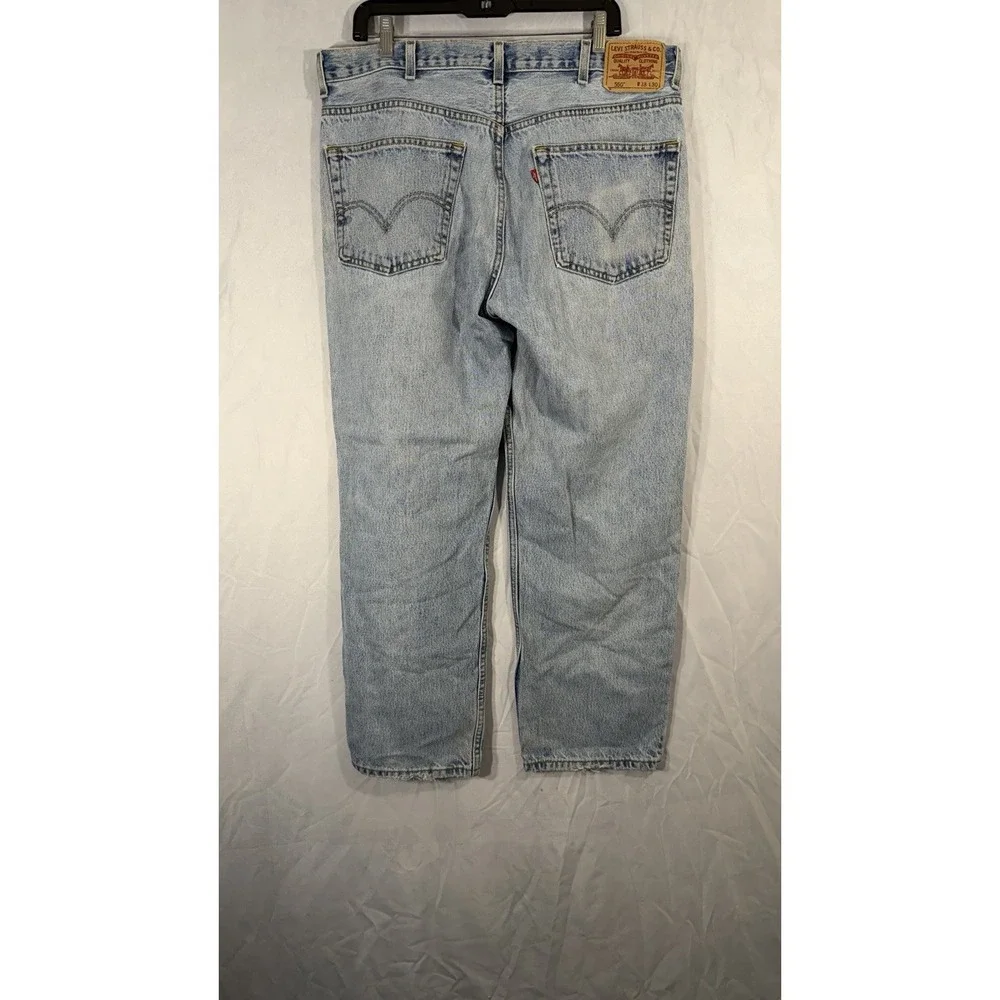 Levi's Jeans Mens 38x30 550 Blue Demin Relaxed Fit Light‎ Wash